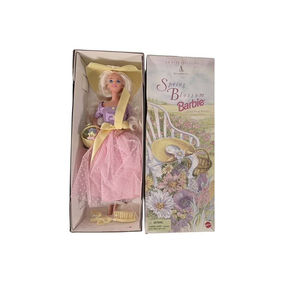 Mattel Spring Blossom Barbie Kids 11.5inPink New 1995 Avon Special Edition 15201